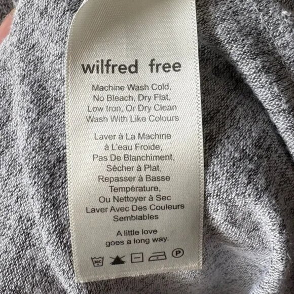 Wilfred Free Dress Marcoux Dress Jersey T-Shirt Dress With Pockets Gray Size XXS - Picture 3 of 8